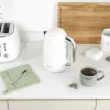 Salter Boston set di 4 accessori da bagno per il ripiano, bianco ghiaccio