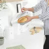 Salter Boston set di 4 accessori da bagno per il ripiano, bianco ghiaccio