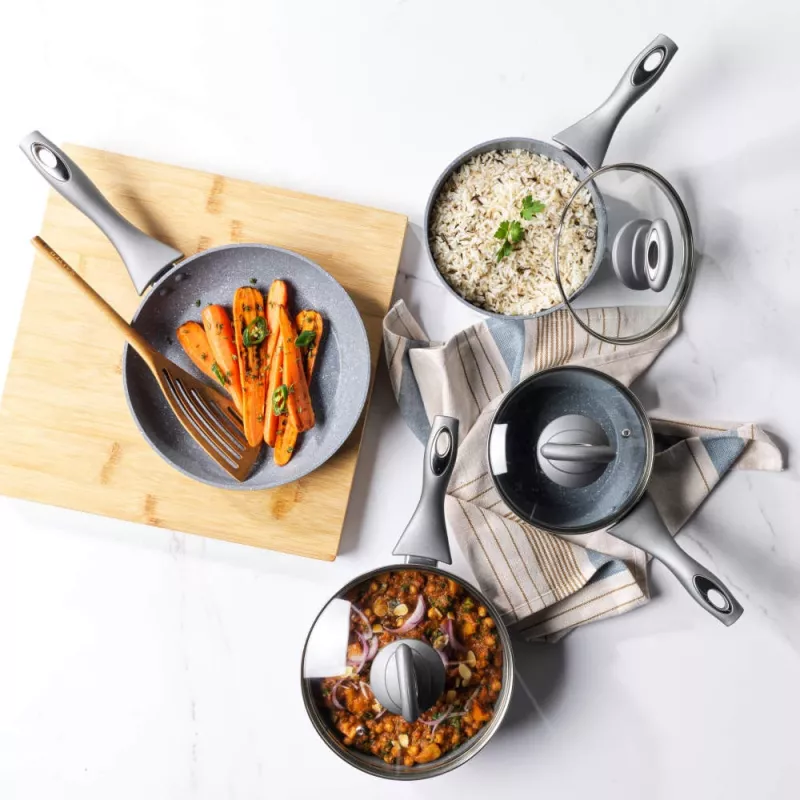 Salter BW04151G1EU7 Timeless Collection set 5 padelle in acciaio inox