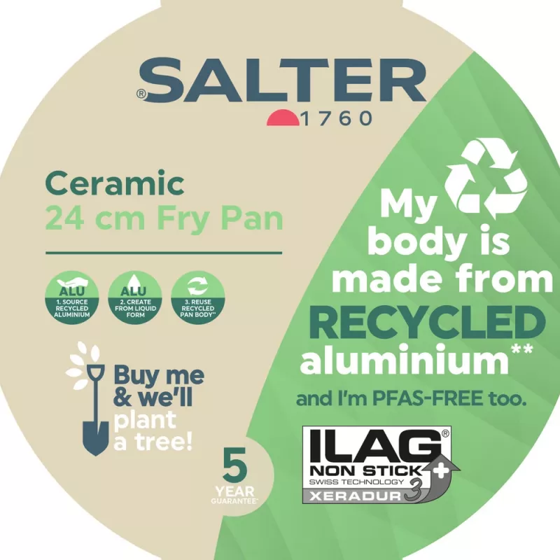 Salter BW12871EU7 padella in ceramica 24 cm