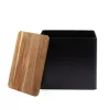Salter BW128991 portapane Toronto, nero/legno