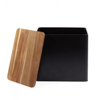 Salter BW128991 portapane Toronto, nero/legno