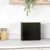 Salter BW128991 portapane Toronto, nero/legno