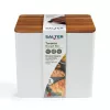 Salter BW128991W portapane Toronto, bianco/legno