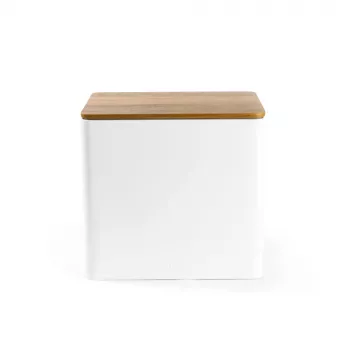 Salter BW128991W portapane Toronto, bianco/legno