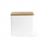 Salter BW128991W portapane Toronto, bianco/legno