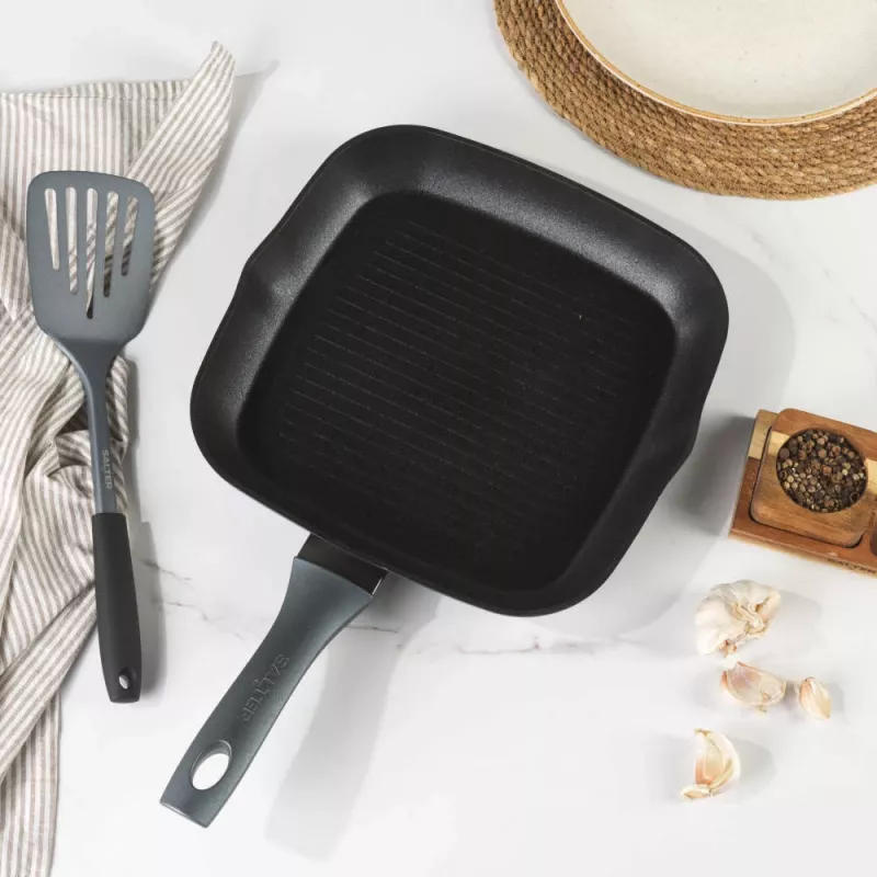 Salter BW13594DU padella grill Megastone Excellence 28cm, grigio
