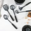 Salter BW13601DU set di utensili da cucina Excellence da 5 pezzi con supporto girevole, nero e argento