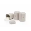 Salter BW13729OEU7 Pebble set di contenitori per alimenti Stone da 3 pezzi, beige