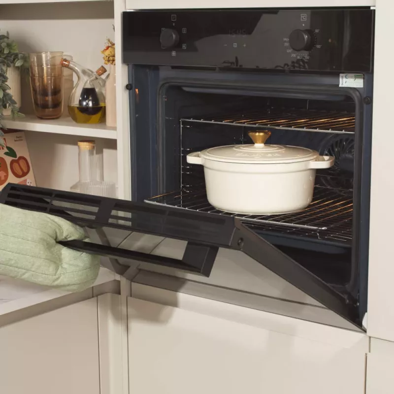 Salter BW13771C Chester casseruola in ghisa 3.4L 24 cm, crema