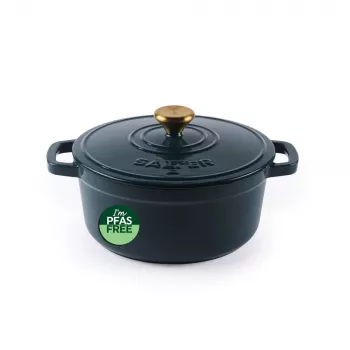 Salter BW13771GR Chester pentola in ghisa per brasato 3,4L 24 cm, verde