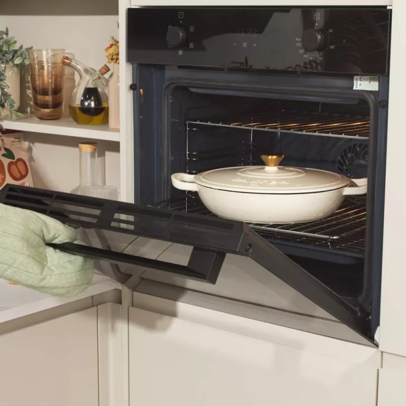 Salter BW13772C Chester pentola bassa in ghisa 2.8L 30 cm, crema