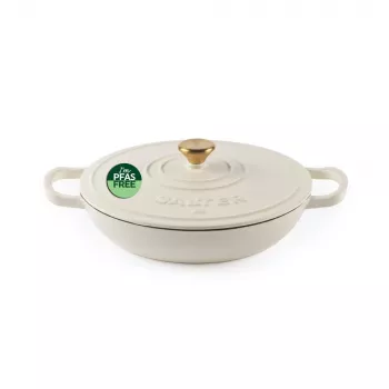 Salter BW13772C Chester pentola bassa in ghisa 2.8L 30 cm, crema