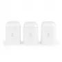 Salter BW14043EU7 Boston set di 3 contenitori per alimenti, bianco