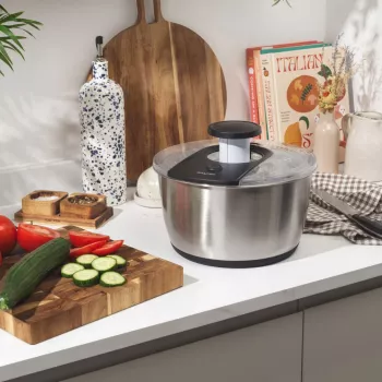 Salter BW14097 centrifuga per insalata 6L, argento