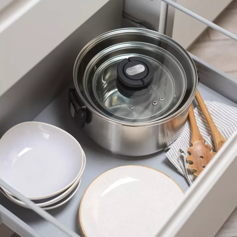Salter BW14354 Stack-In acciaio inox set di 3 pentole (16/22/24 cm)