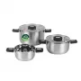 Salter BW14354 Stack-In acciaio inox set di 3 pentole (16/22/24 cm)