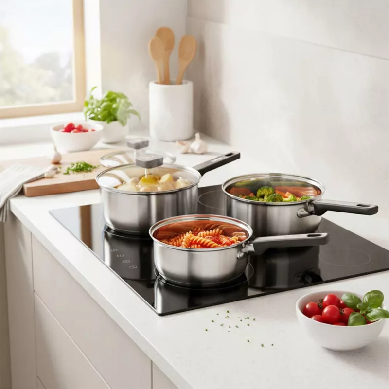 Salter BW14627 Expert set di 3 padelle (16/18/20 cm)