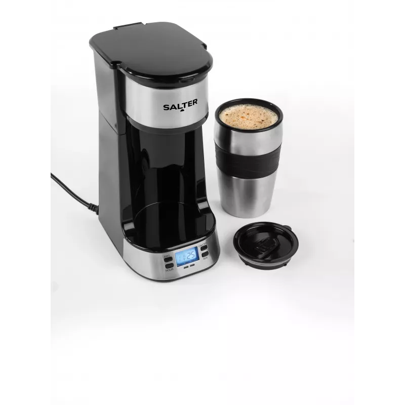 Salter EK2732FVDE macchina per caffè digitale - 1,5 l, 12 tazze, nero e argento
