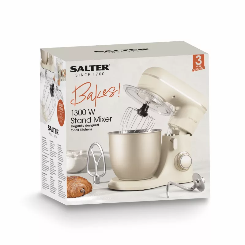 Salter EK5511SBOFVDE Bakes planetaria 1000W 5L nero