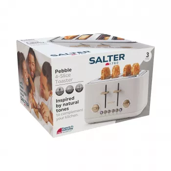 Salter EK5823OBVDE tostapane Pebble 4 fette - nero ossidiana