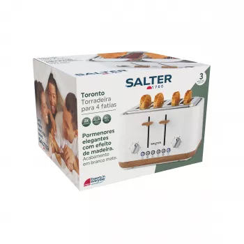 Salter EK5823WHTVDE Toronto tostapane 4 fette