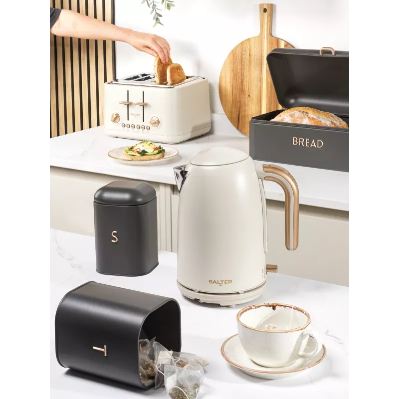 Salter EK6085OBVDE bollitore Rapid Boil Pebble 1.7L 3000W nero ossidiana