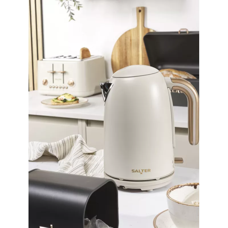 Salter EK6085OBVDE bollitore Rapid Boil Pebble 1.7L 3000W nero ossidiana