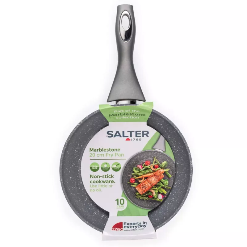 Salter BW02762G2MOR Marblestone padella da 20 cm, grigio