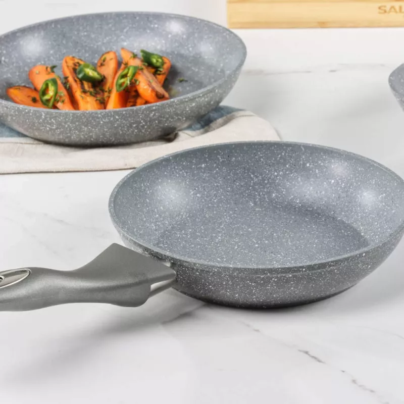 Salter BW02762G2MOR Marblestone padella da 20 cm, grigio