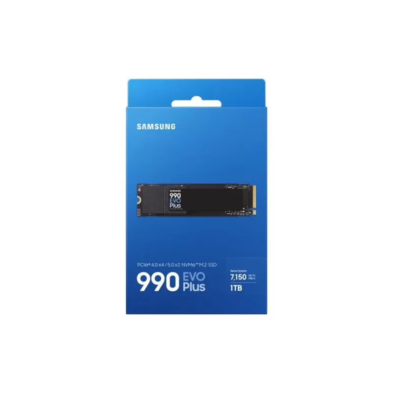 Samsung 990 EVO Plus SSD 1 TB M.2 PCIe 4.0 7150 MB/s 1350000 IOPS nero