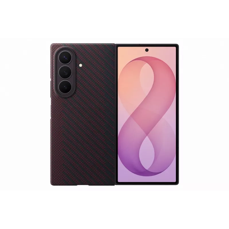 Samsung Carbon Magnet Case per Galaxy Z Fold 8 Ultra - Rosso (EF-KF976SREGWW)