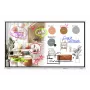 Samsung Flip WM85FX 85 pollici display UHD interattivo con touchscreen