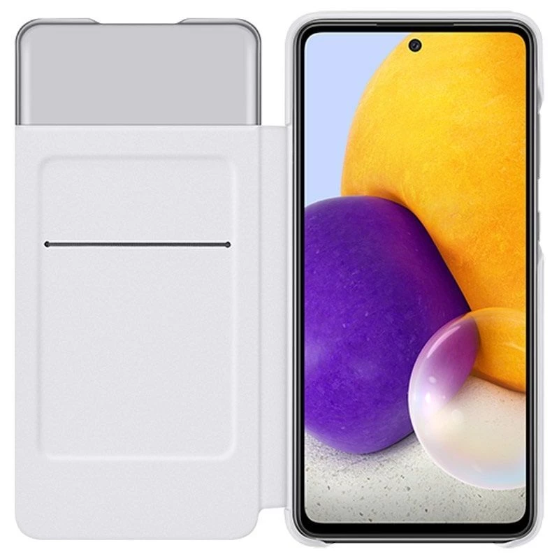 Samsung Galaxy A72 Smart S View Wallet cover bianco