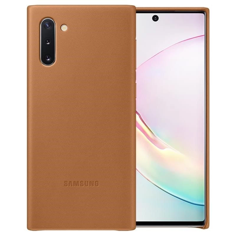 Custodia in pelle Samsung Galaxy Note 10 cammello