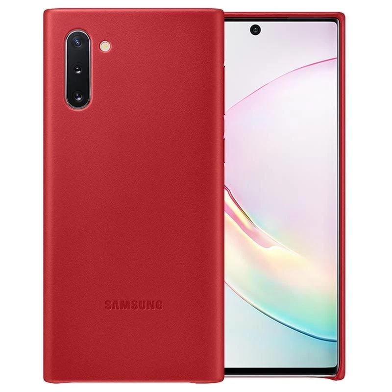 Samsung Galaxy Note 10 custodia in pelle rossa
