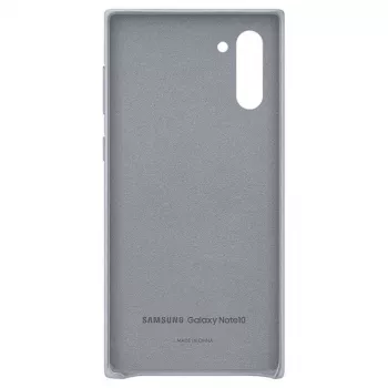 Samsung Galaxy Note 10 custodia in pelle grigia