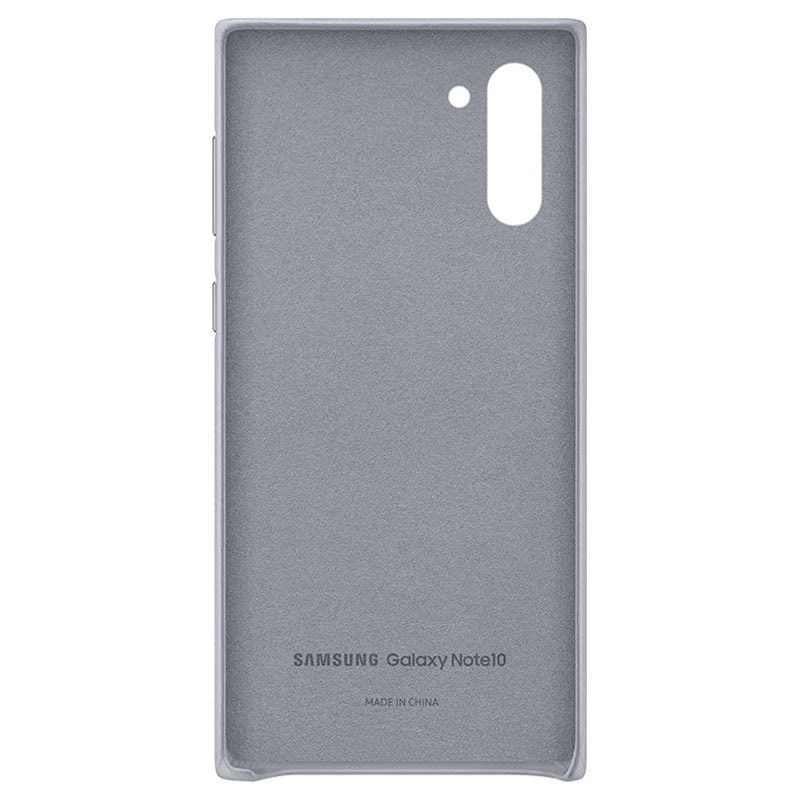 Samsung Galaxy Note 10 custodia in pelle grigia