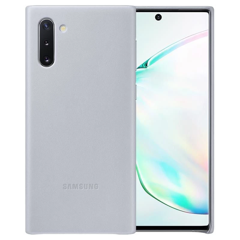 Samsung Galaxy Note 10 custodia in pelle grigia