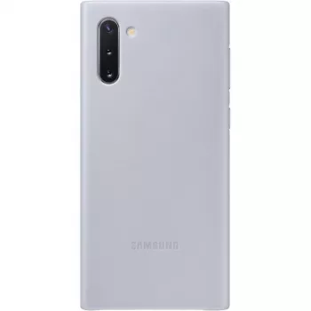 Samsung Galaxy Note 10 custodia in pelle grigia
