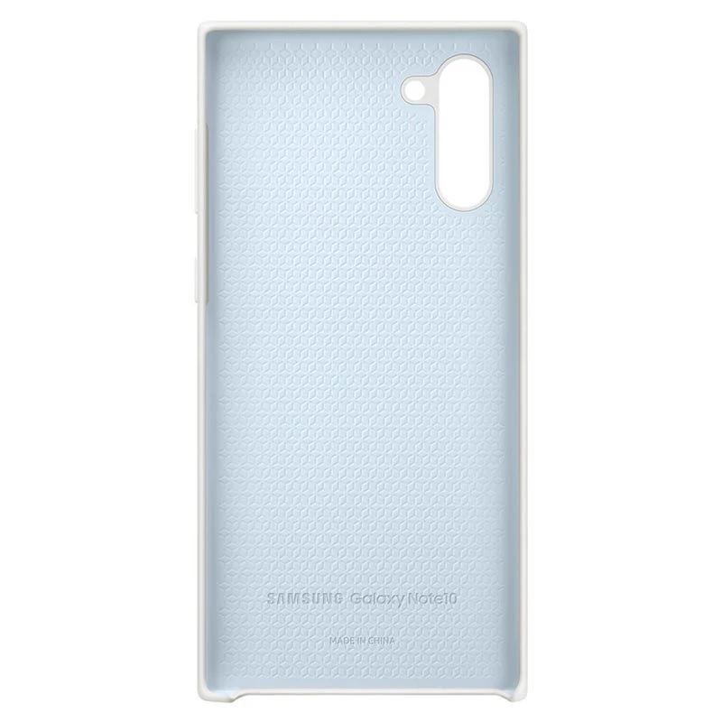 Samsung Galaxy Note 10 cover in silicone bianca
