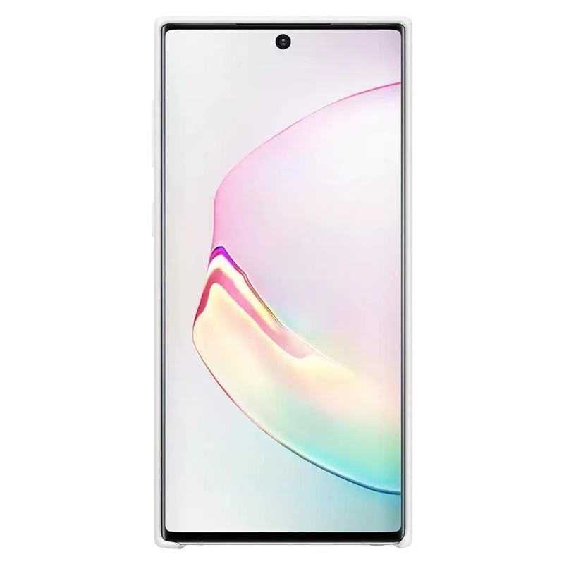 Samsung Galaxy Note 10 cover in silicone bianca