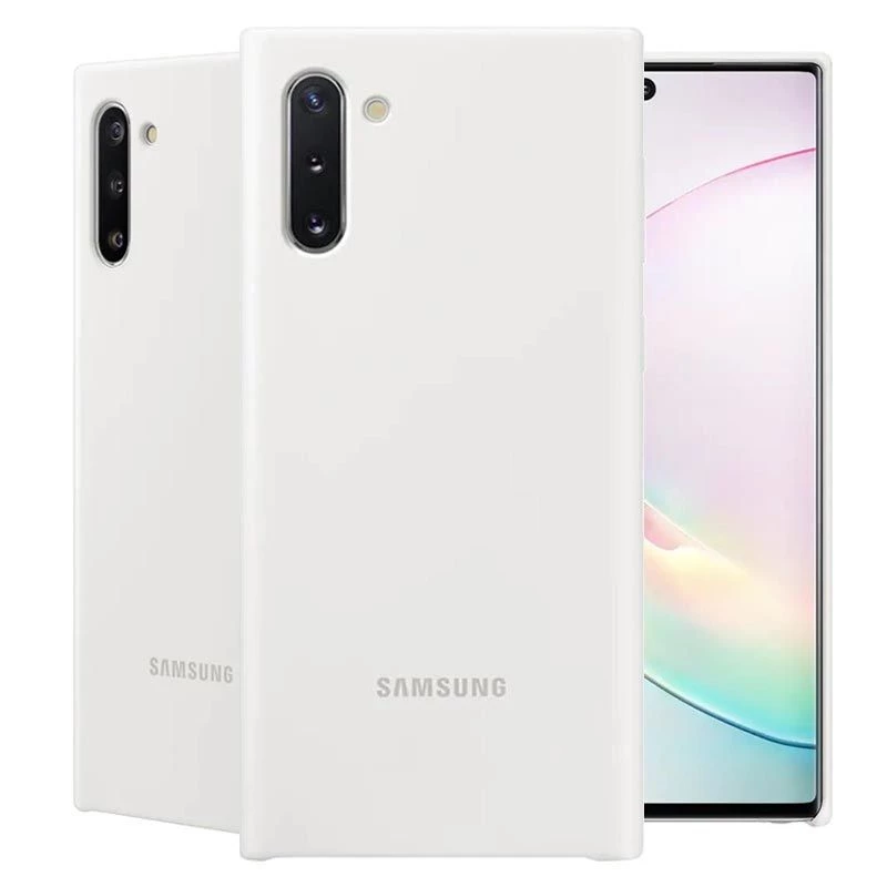 Samsung Galaxy Note 10 cover in silicone bianca
