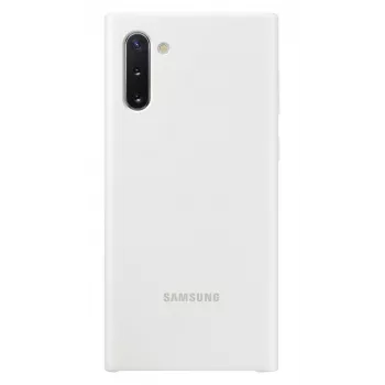 Samsung Galaxy Note 10 cover in silicone bianca