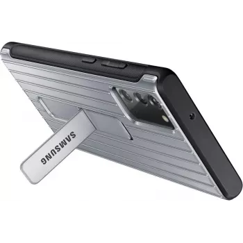 Samsung Galaxy Note 20 / Note 20 5G Protective Standing Cover Case argento