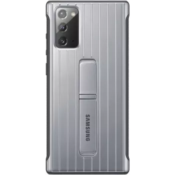 Samsung Galaxy Note 20 / Note 20 5G Protective Standing Cover Case argento