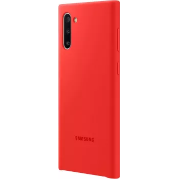 Samsung Galaxy Note10 cover in silicone rossa