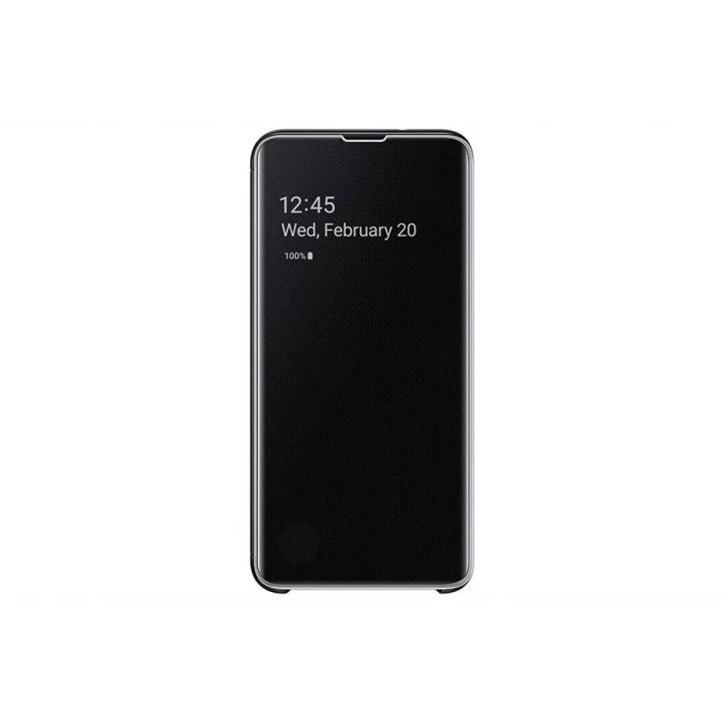 Samsung Galaxy S10+ Clear View Cover EF-ZG975CBEGW nero