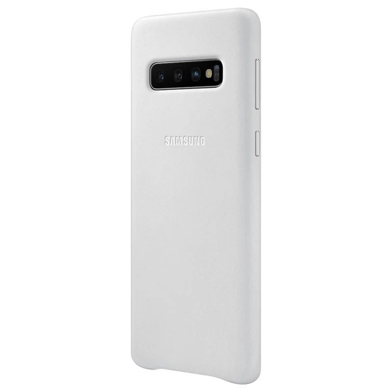 Samsung Galaxy S10 custodia in pelle bianca