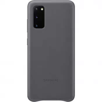 Custodia in Pelle per Samsung Galaxy S20 Grigio